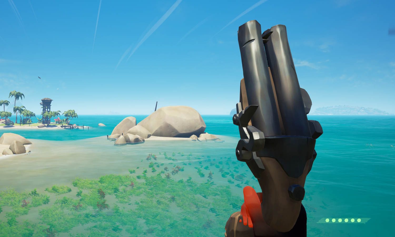 Doppellauf Pistole Die doppelläufige Pistole verschießt schnell zwei Kugeln hintereinander, oder zwei gleichzeitig.