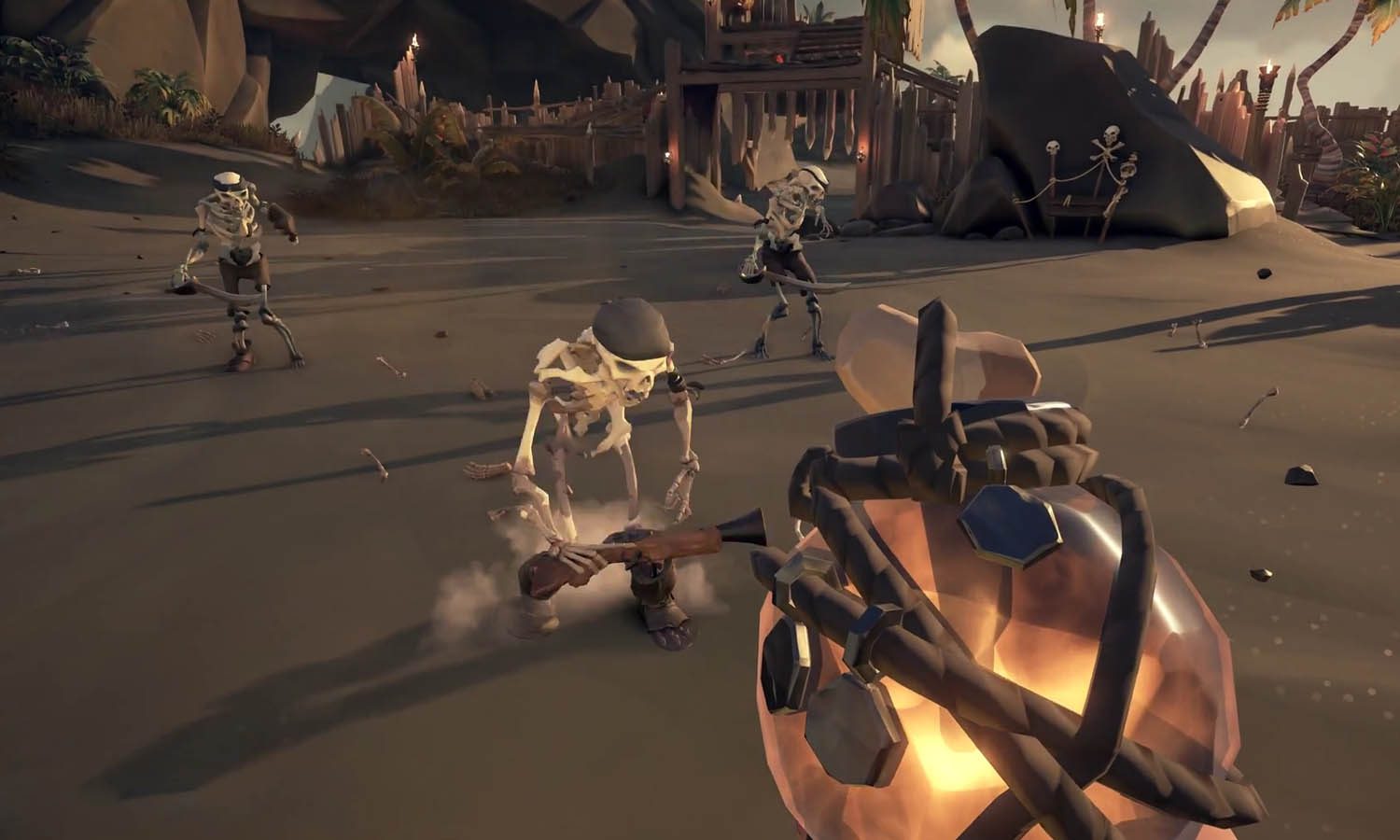 Knochenherbeirufer Mit dem Knochenherbeirufer beschwört ihr Skelette, die für Euch kämpfen.